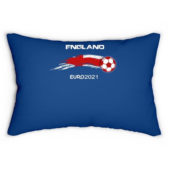Euro 2021 England Flags Football Soccer Fan Lumbar Pillow