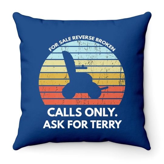 Back Up Terry Put It In Reverse Broken Premium Throw Pillow