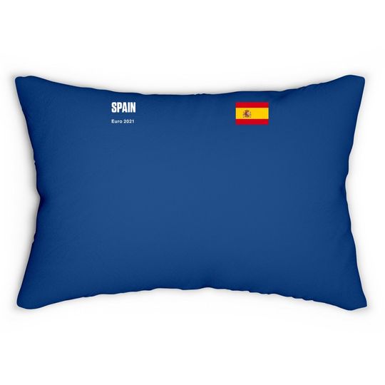 Euro 2021 Lumbar Pillow Spain Football Team Double-sided