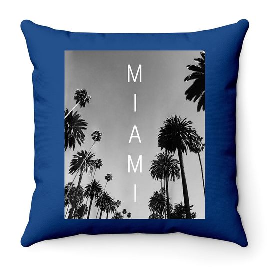 Throw Pillow Miami Beach