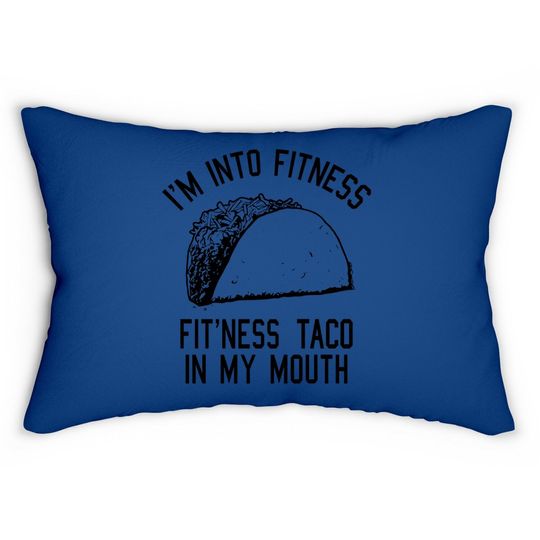 Fitness Taco Funny Gym Lumbar Pillow Cool Humor Graphic Muscle Lumbar Pillow For Ladies