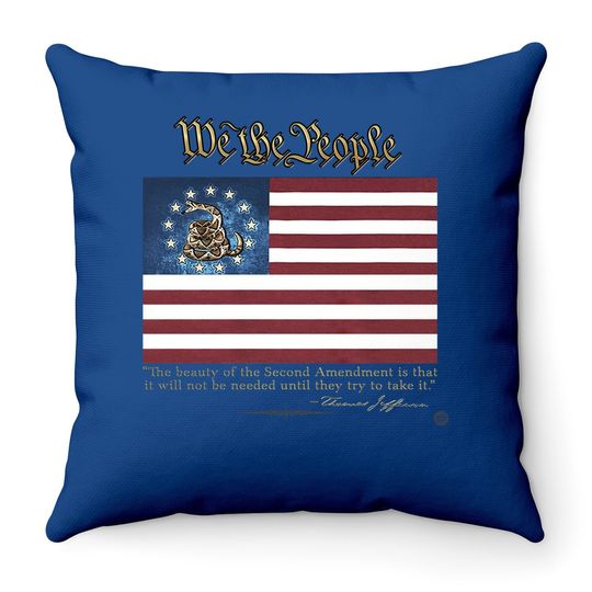 Erazor Bits Second Amendment Throw Pillow For | 2nd Amendment We The People Throw Pillow Rn2366