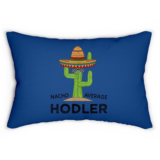 Crypto Trading Humor Gift | Funny Meme Bitcoin Investor Hodl Lumbar Pillow