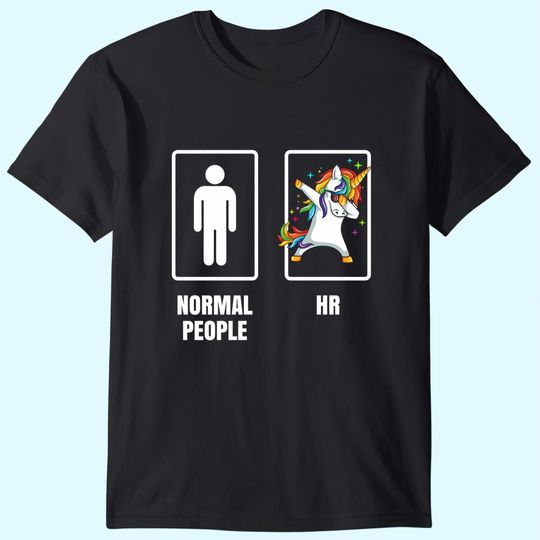 Dabbing Unicorn Boss & HR Human Resource Manager Office T-Shirt