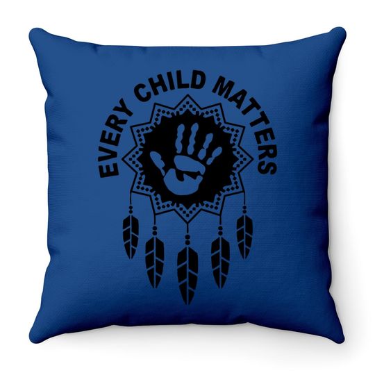 Every Child Matters Indigenous Education Wear Orange Day Throw Pillow