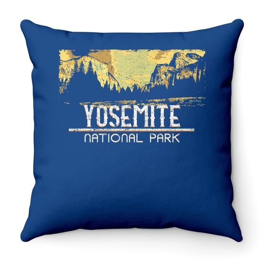 National Park Yosemite Throw Pillow