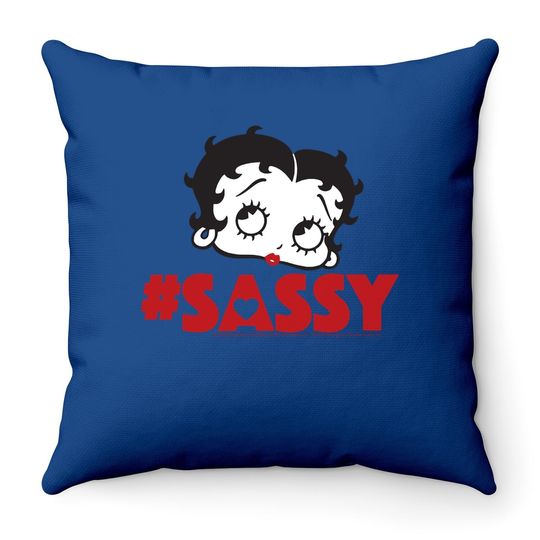 Betty Boop #sassy Throw Pillow
