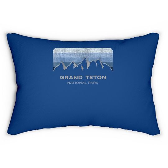 Grand Teton National Park Lumbar Pillow: Winter Edition