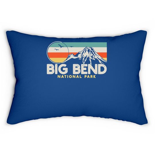 Big Bend National Park Retro Lumbar Pillow