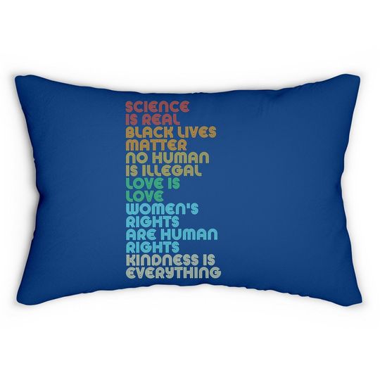 Vintage Science Is Real Black Lives Matter Lumbar Pillow