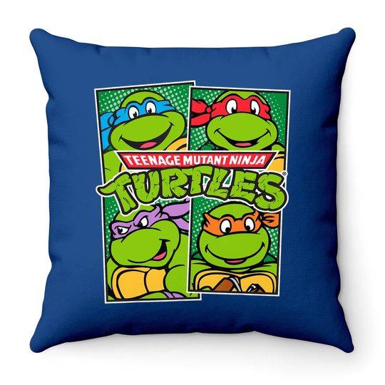 Teenage Mutant Ninja Turtles Paneled Characters Throw Pillow