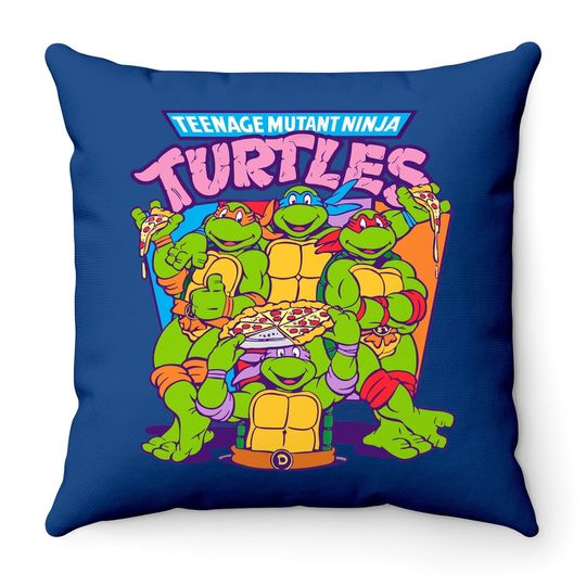 Teenage Mutant Ninja Turtles Pizza & Smiles Throw Pillow