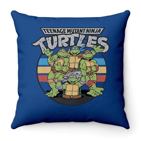 Teenage Mutant Ninja Turtles Retro Spot Logo Throw Pillow-throw Pillow