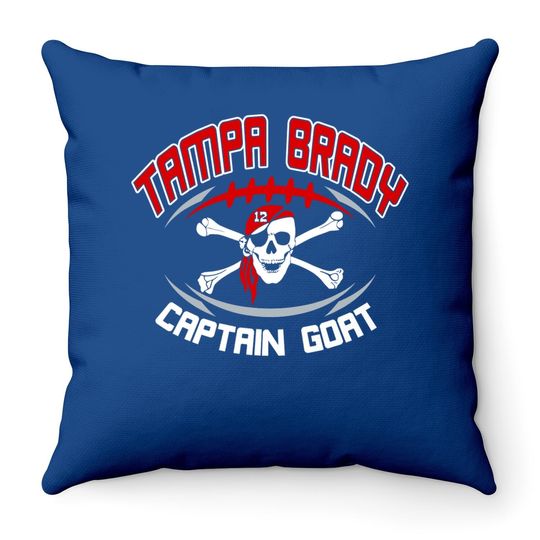Buccaneers Championship Tampa Florida Captain Throw Pillow