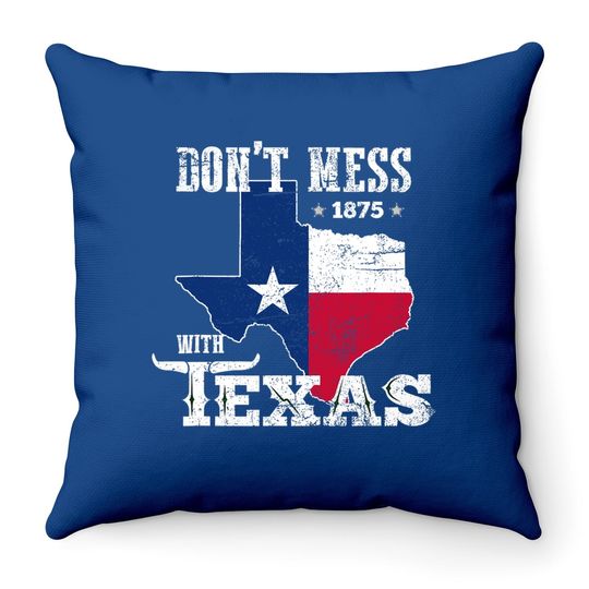 Don't Mess With Vintage Texas Throw Pillow