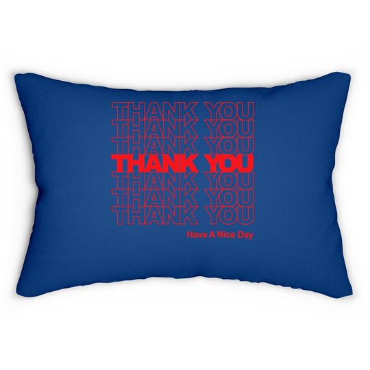 Thank You Bag Lumbar Pillow Lumbar Pillow