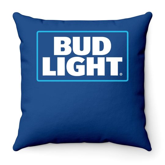 Bud Light New Logo Throw Pillow