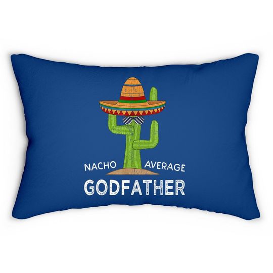 Fun Godparent Humor Gifts | Funny Meme Saying Godfather Lumbar Pillow