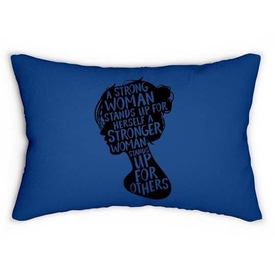 Feminist Empowerment Rights Social Justice March Lumbar Pillow