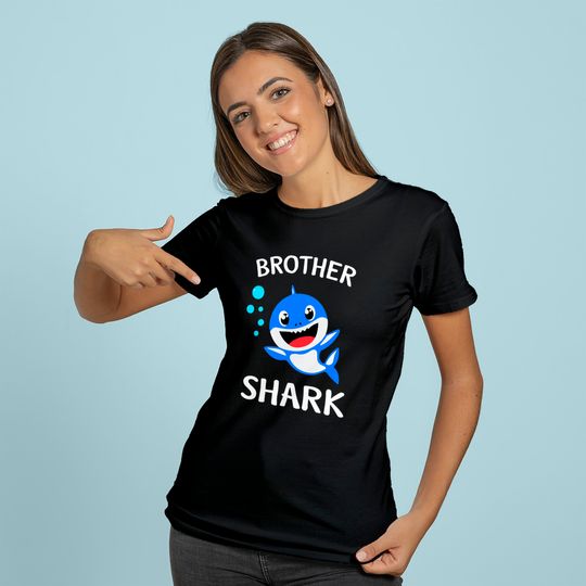 Brother Shark Gift - Cute Baby Shark Design Family Set Hoodie