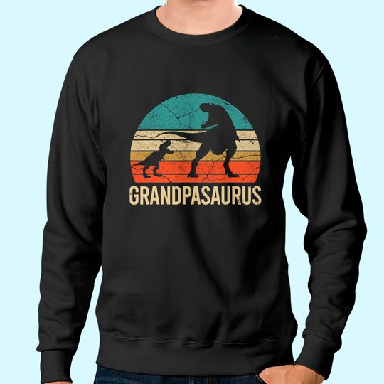 Grandpa dinosaur 1 Grandson Men christmas Gift Father's Day Sweatshirt