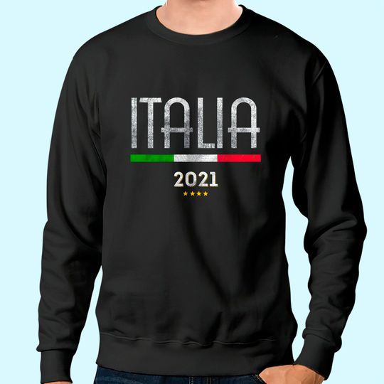 Euro 2021 Men's Sweatshirt Italia Soccer Fan