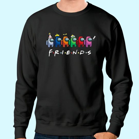 Among Us Kids 3D Sweatshirt Friends
