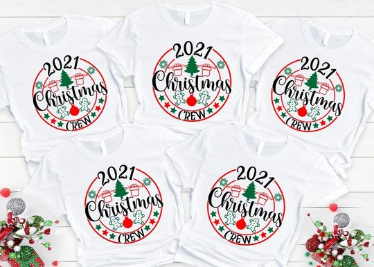 Christmas 2021 Crew Christmas Family Matching T-Shirt