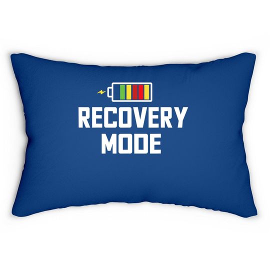 Recovery Mode Get Well Funny Post Injury Surgery Rehab Gift Lumbar Pillow