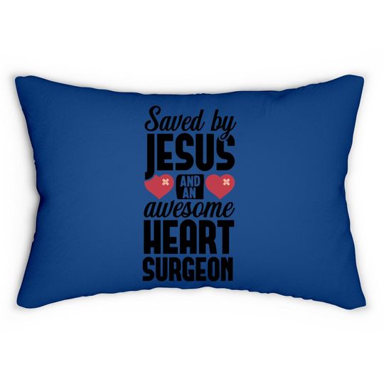 Open Heart Surgery Survivor Jesus Bypass Recovery Gift Lumbar Pillow