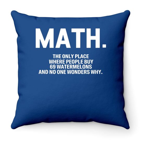 Math Blackmyth Throw Pillow