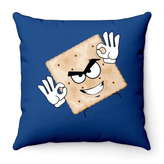 Salty Cracker Throw Pillow