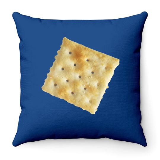 Dry White Cracker Throw Pillow