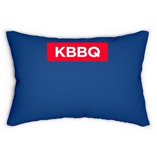 Korean Barbecue Kbbq Bbq Box Red Logo Asian Food Lover Spicy Lumbar Pillow
