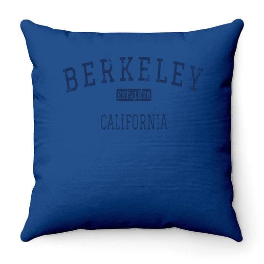 Berkeley California Vintage Est Throw Pillow