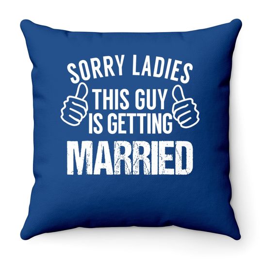 Funny Bachelor Party Groom Throw Pillow