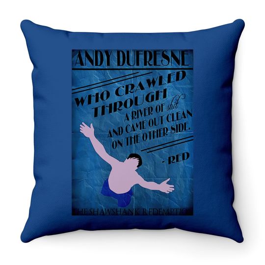 The Shawshank Redemption Andy Dufresne Throw Pillow