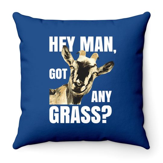 Goat Lovers Farm Apparel Meme Pun Goat Throw Pillow