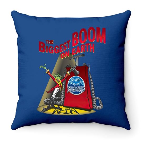 Webn Firework 2021, The Biggest Boom On Earth Throw Pillow