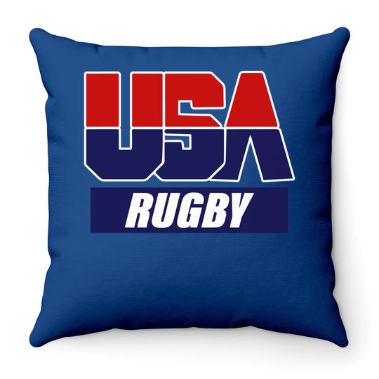 Rugby 2021 Usa Team Throw Pillow