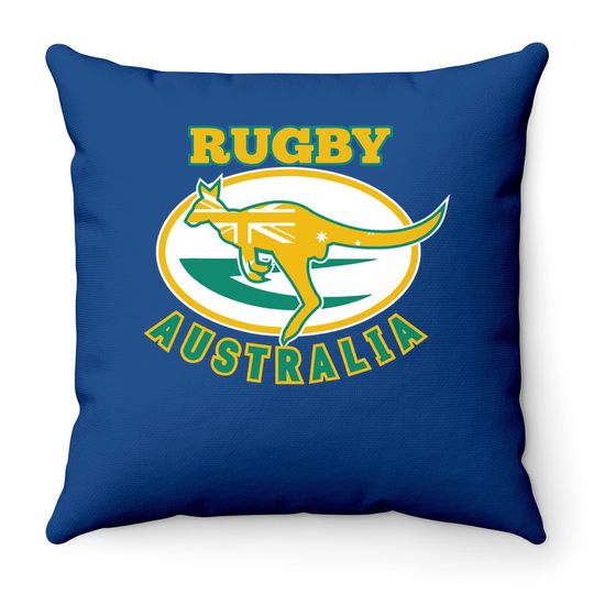 Australia Rugby, Wallabies Rugby Jersey, Australian Flag Throw Pillow
