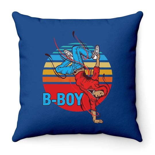 Bboy Hip Hop Dance Modern Dancing Breakdancer Breakdance Throw Pillow