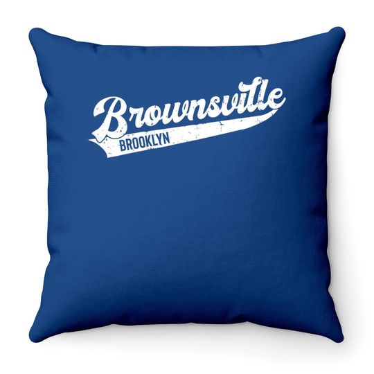 Brownsville Brooklyn Throw Pillow