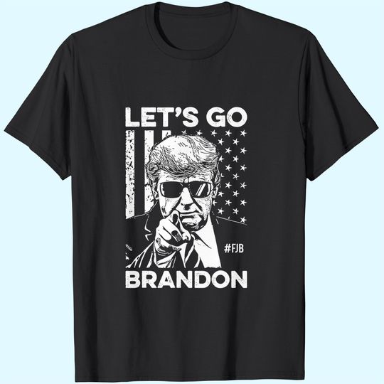 Let's Go Brandon Shirt Lets Go Brandon, FJB Shirt Hashtag FJB Pro America US Distressed Flag T-Shirt
