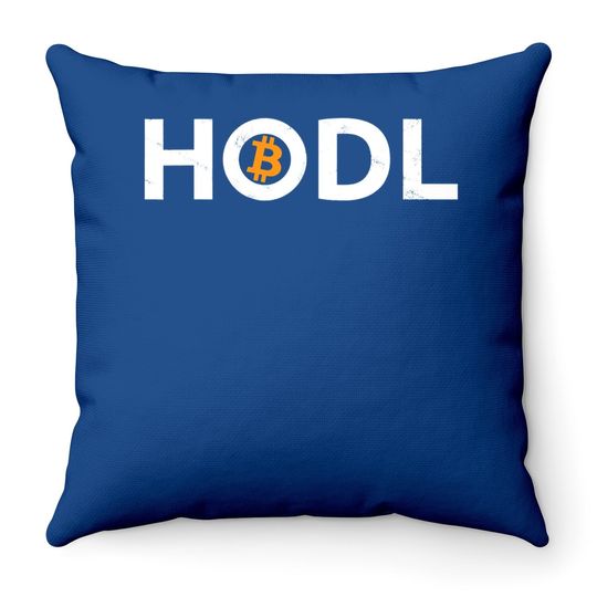 Bitcoin Hold Throw Pillow