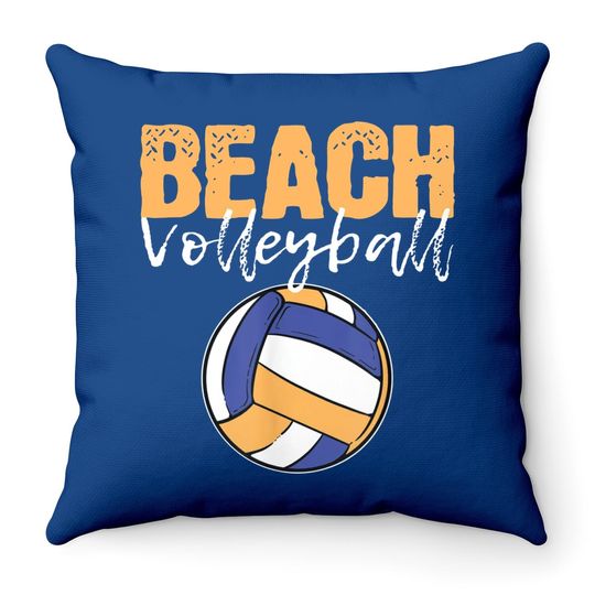 Beach Volleyball Lover Player Team Sports Throw Pillowns Throw Pillow