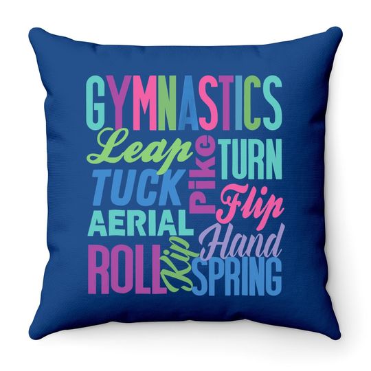 Gymnastics Throw Pillow
