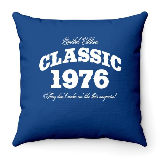 45 Year Old: Vintage Classic Car 1976 45th Birthday Throw Pillow