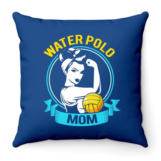 Water Polo Mothers Day Gift For Water Polo Mom Throw Pillow