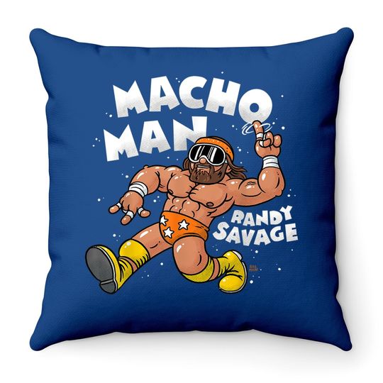 Macho Man Randy Savage Bill Main Graphic Throw Pillow